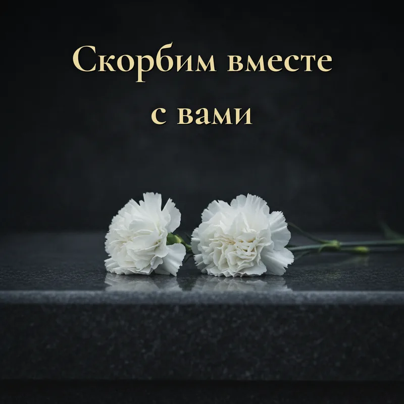 Открытка «Скорбим вместе с вами»