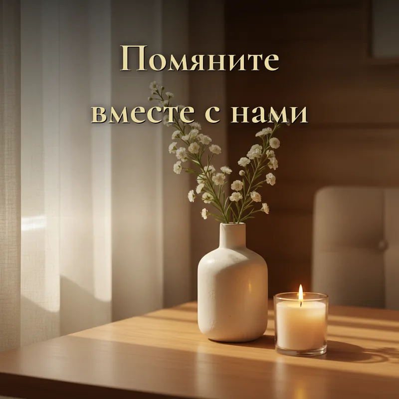 Открытка «Помяните вместе с нами»