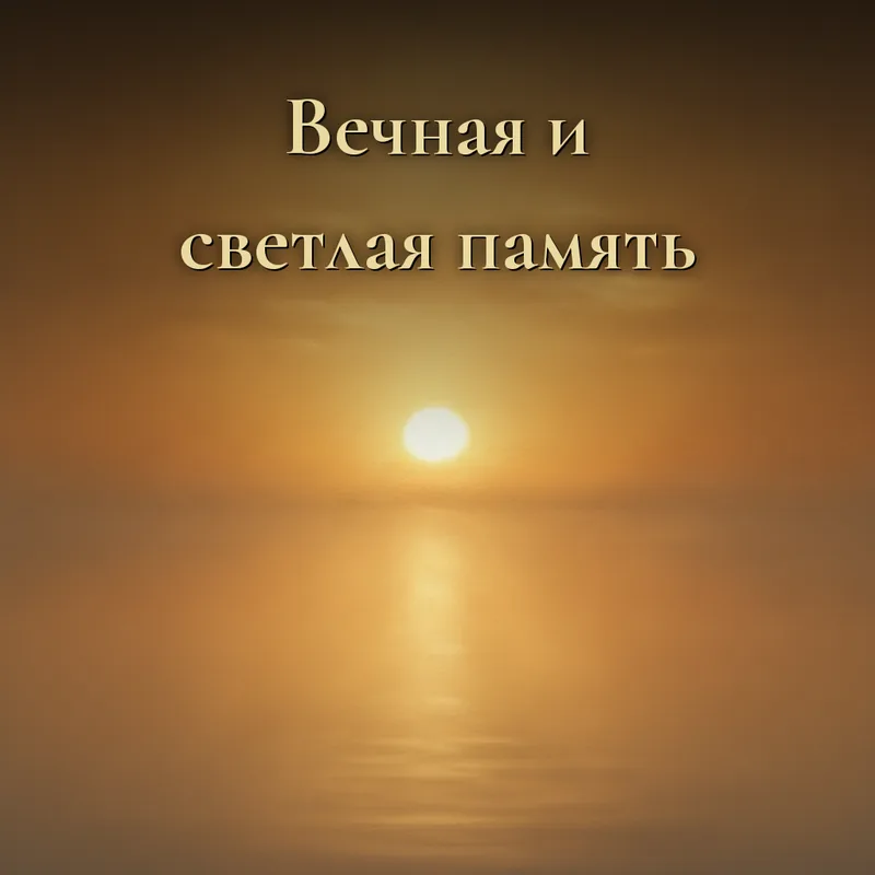 Открытка «Вечная и светлая память»
