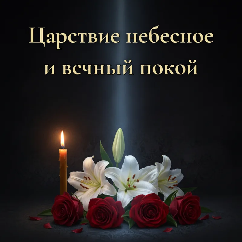 Открытка «Царствие небесное и вечный покой»