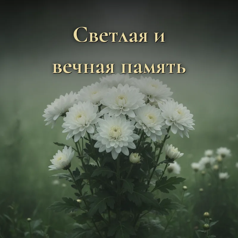 Открытка «Светлая и вечная память»